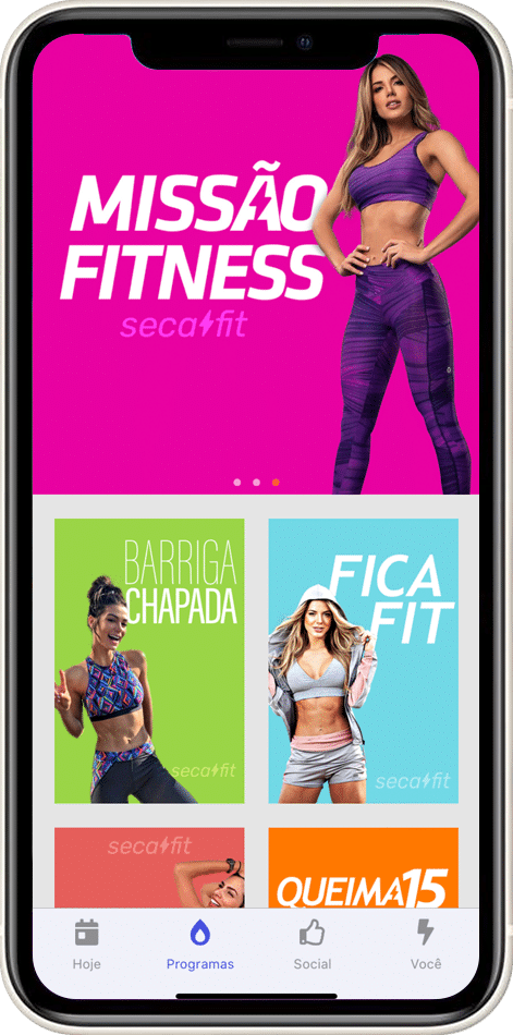 Escolha programas de treinos e comece agora mesmo
